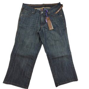 JAG Trenton Crop Jeans Women's 14 Reg Blue Stretch Straight Denim Pocket NWT